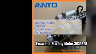 Motor Starter Ekskavator 3935328 Untuk 4B3.9 6B5.9