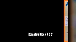 Blok Ekskavator Komatsu 7 0 7 PC70-8