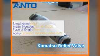 Katup Relief Komatsu PC200-6 723-40-50200 Suku Cadang Ekskavator Baru