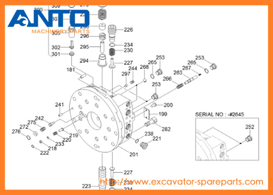 XKAH-01077 HCE Seal Kit Hyundai Excavator Travel Motor Parts Untuk R250LC7A R250LC-7