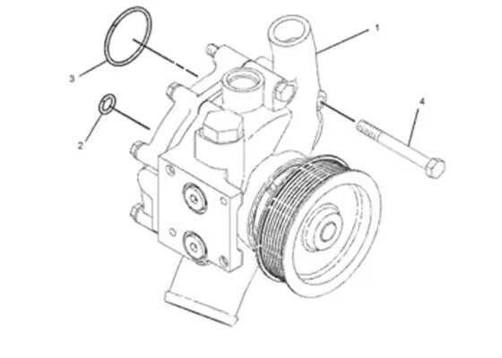 352-2125 3522125 Pompa Air Suku Cadang Mesin Excavator Untuk C9 330D 336D 336D2 340D