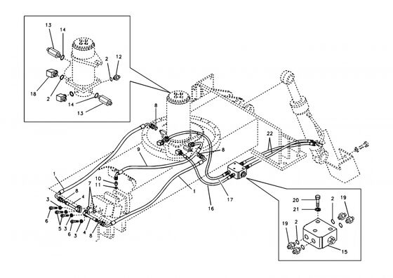 VOE948700 O-ring Excavator Spare Parts Untuk Vo-lvo EC140B EC160B EC160C EC160D EC180B
