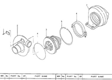5I8122 5I-8122 Turbocharger untuk Excavator  311312 Engine 3064