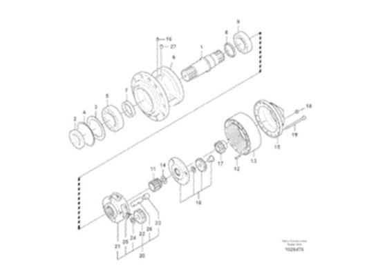 VOE EC330B VOE14547261 Bearing 14547261 Suku Cadang Excavator